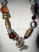 Vintage ketting met vlinder, handgemaakt Vintage handgemaakte kettin met vlinder