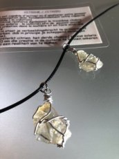 Citrine brute  pure pendentif