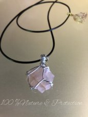 Pendentif Quartz Rose Pure