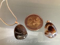 Pendentif agate feu